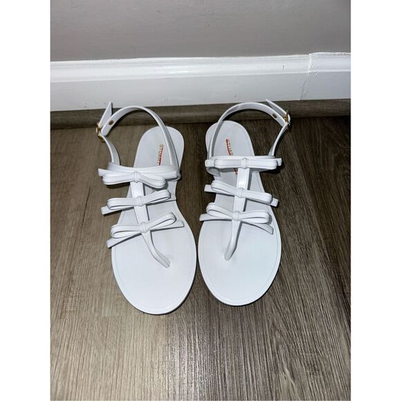 Stuart Weitzman Felicity Bow Jelly Sandals Size 8 $195 - Picture 5 of 10